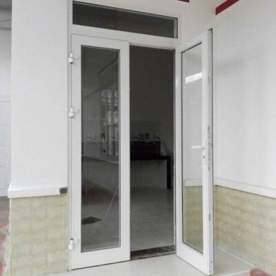 Cửa nhôm Xingfa trắng mở quay 2 cánh