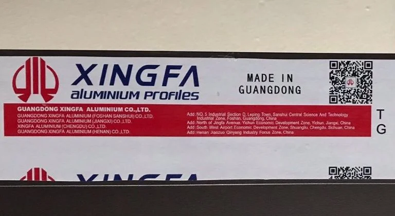 Mẫu tem mới nhất của nhôm Xingfa 